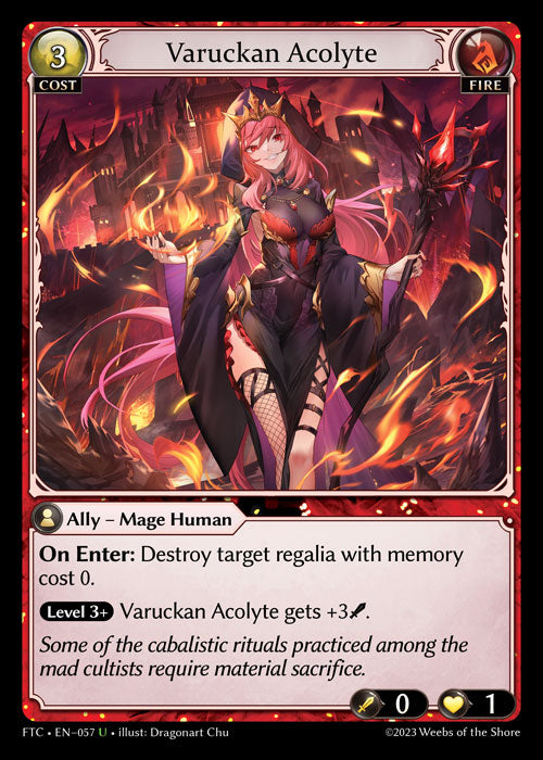 Varuckan Acolyte - Fractured Crown - U Fire