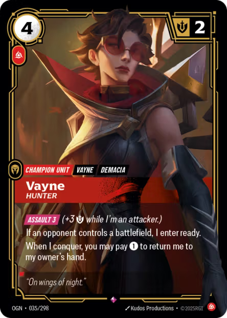 Vayne, Hunter - 035/298 - R Fury
