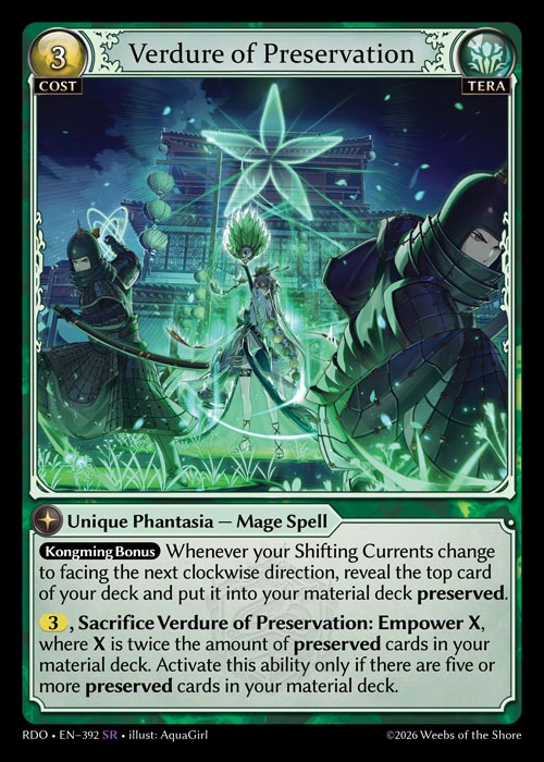 Verdure of Preservation - Radiant Origins - SR Tera