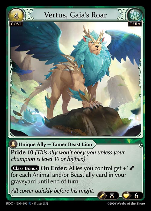 Vertus, Gaia’s Roar - Radiant Origins - R Tera