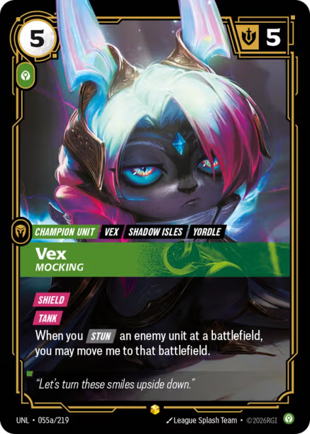 Vex, Mocking - 055a/219 - Alternate Art