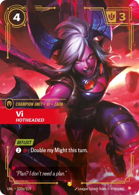 Vi, Hotheaded - 030a/219 - Alternate Art