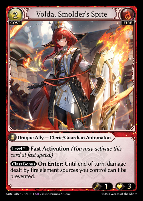Volda, Smolder’s Spite - Mercurial Heart -  SR Umbra Fire