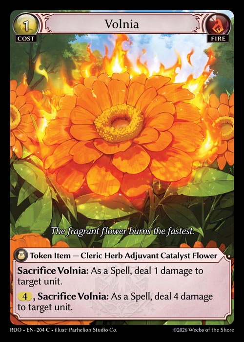 Volnia - Radiant Origins - C Fire