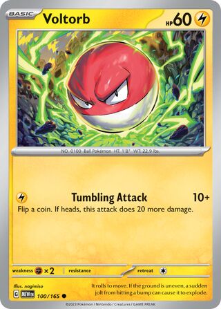Voltorb - 100/165 - 151 