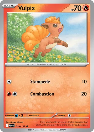 Vulpix - 019/132 - Mega Evolution