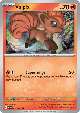 Vulpix - 037/165 - 151 
