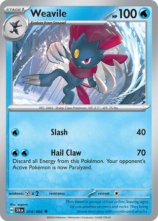 Weavile - 014/064 - Shrouded Fable 