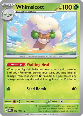 Whimsicott - 008/131- Prismatic Evolutions