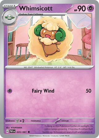 Whimsicott - 035/091 - Paldean Fates 