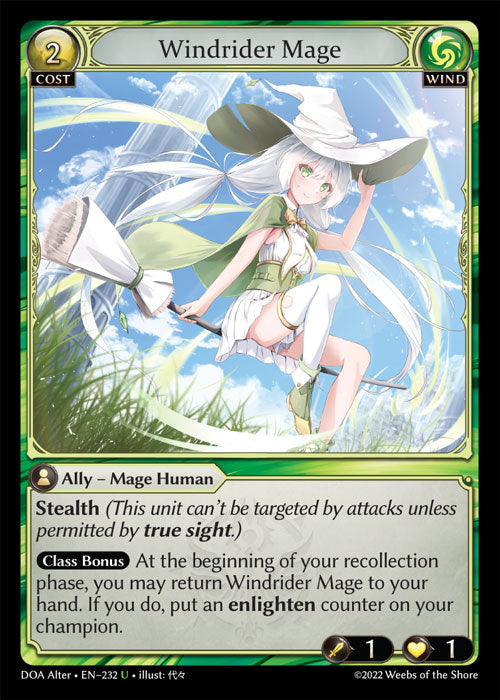 Windrider Mage - Dawn of Ashes