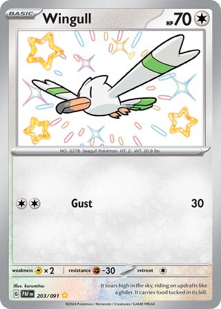 Wingull - 203/091 - Paldean Fates