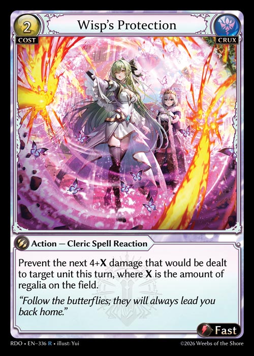 Wisp’s Protection - Radiant Origins - R Crux