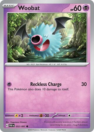 Woobat - 032/091 - Paldean Fates