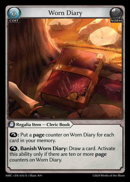 Worn Diary  - Mercurial Heart -  R Norm