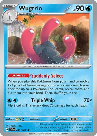 Wugtrio - 053/182 - Paradox Rift 