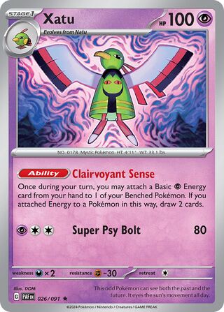 Xatu - 026/091 - Paldean Fates 