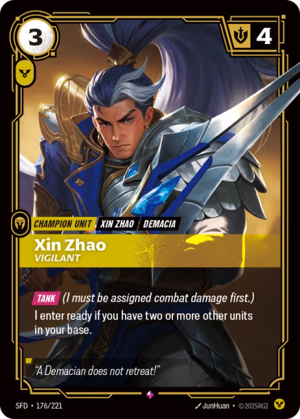 Xin Zhao, Vigilant - 176/221 - R Order