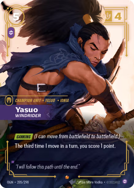 Yasuo, Windrider - 205/298 - Epic Chaos
