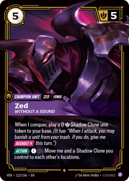 Zed, Without a Sound - 112/166 - R Chaos