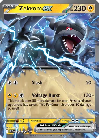 Zekrom ex - 034/086 - Black Bolt