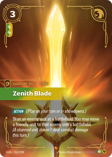 Zenith Blade - 262/298 - Epic Calm/Order
