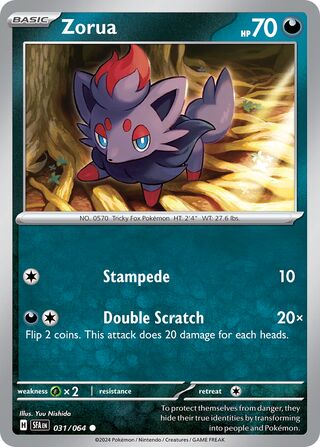 Zorua - 031/064 - Shrouded Fable