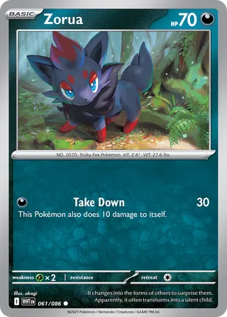 Zorua - 061/086 - White Flare