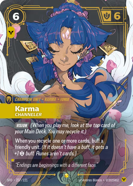 Karma, Channeler - 237/221 - Overnumbered