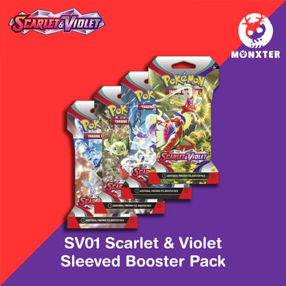 Pokmon TCG: Scarlet & Violet SV01 Booster Pack (Sleeved) Desk Monxter Pokmon TCG: Scarlet & Violet SV01 Booster Pack (Sleeved) Desk Monxter