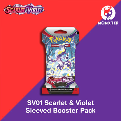 Pokmon TCG: Scarlet & Violet SV01 Booster Pack (Sleeved) Desk Monxter Pokmon TCG: Scarlet & Violet SV01 Booster Pack (Sleeved) Desk Monxter