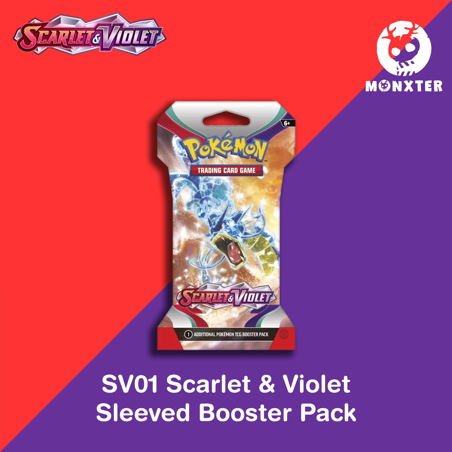 Pokmon TCG: Scarlet & Violet SV01 Booster Pack (Sleeved) Desk Monxter Pokmon TCG: Scarlet & Violet SV01 Booster Pack (Sleeved) Desk Monxter