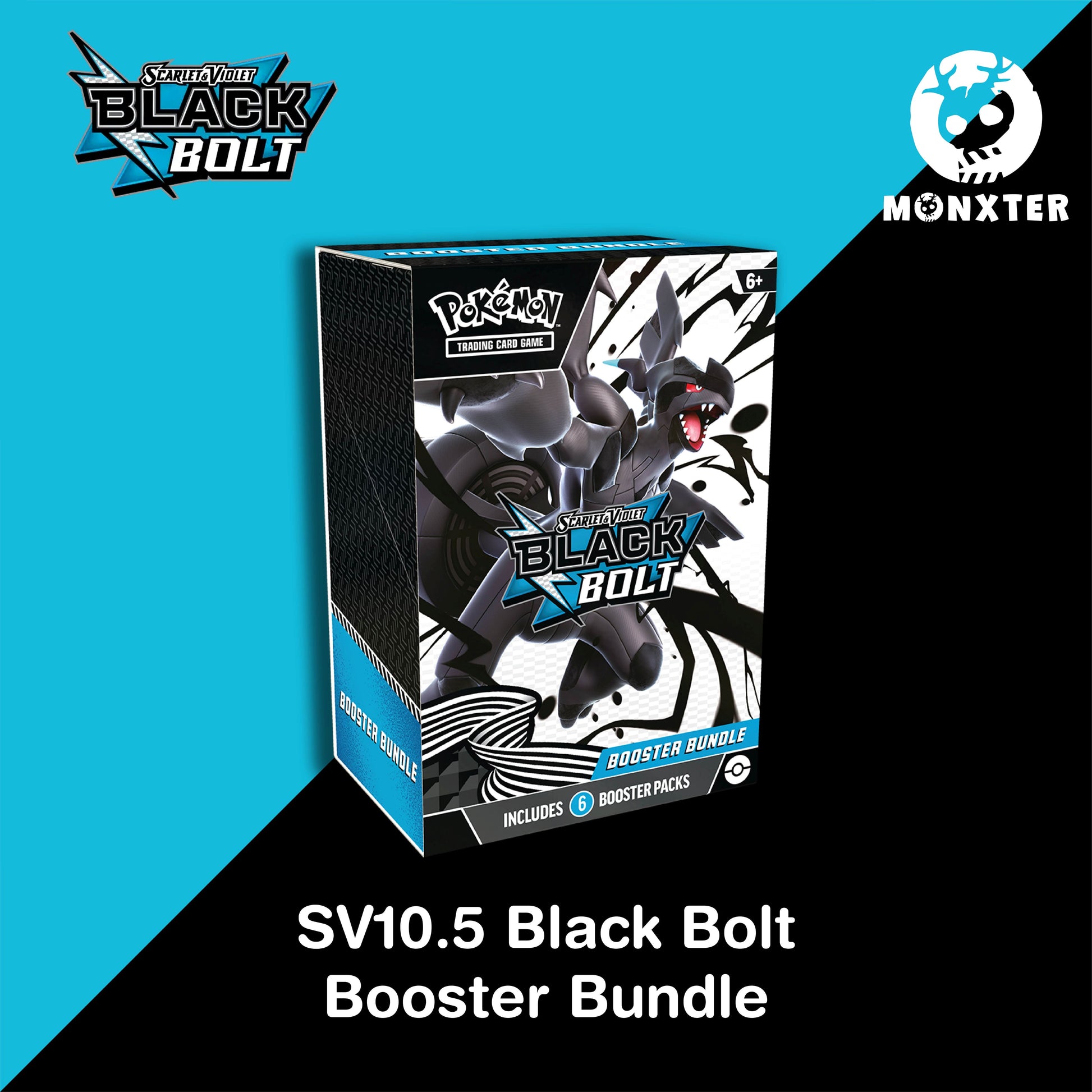 Pokmon TCG: Scarlet & Violet SV10.5 Black Bolt Booster Bundle Desk Monxter Pokmon TCG: Scarlet & Violet SV10.5 Black Bolt Booster Bundle Desk Monxter
