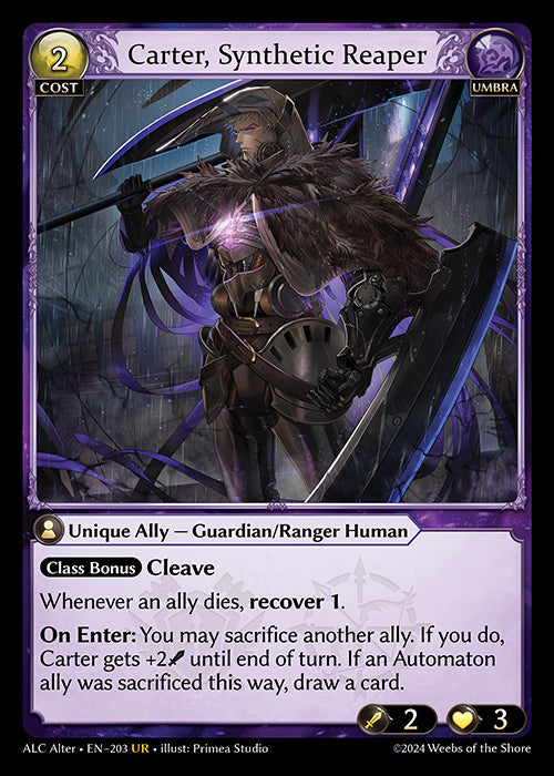 Carter, Synthetic Reaper - Alchemical Revolution - UR Umbra