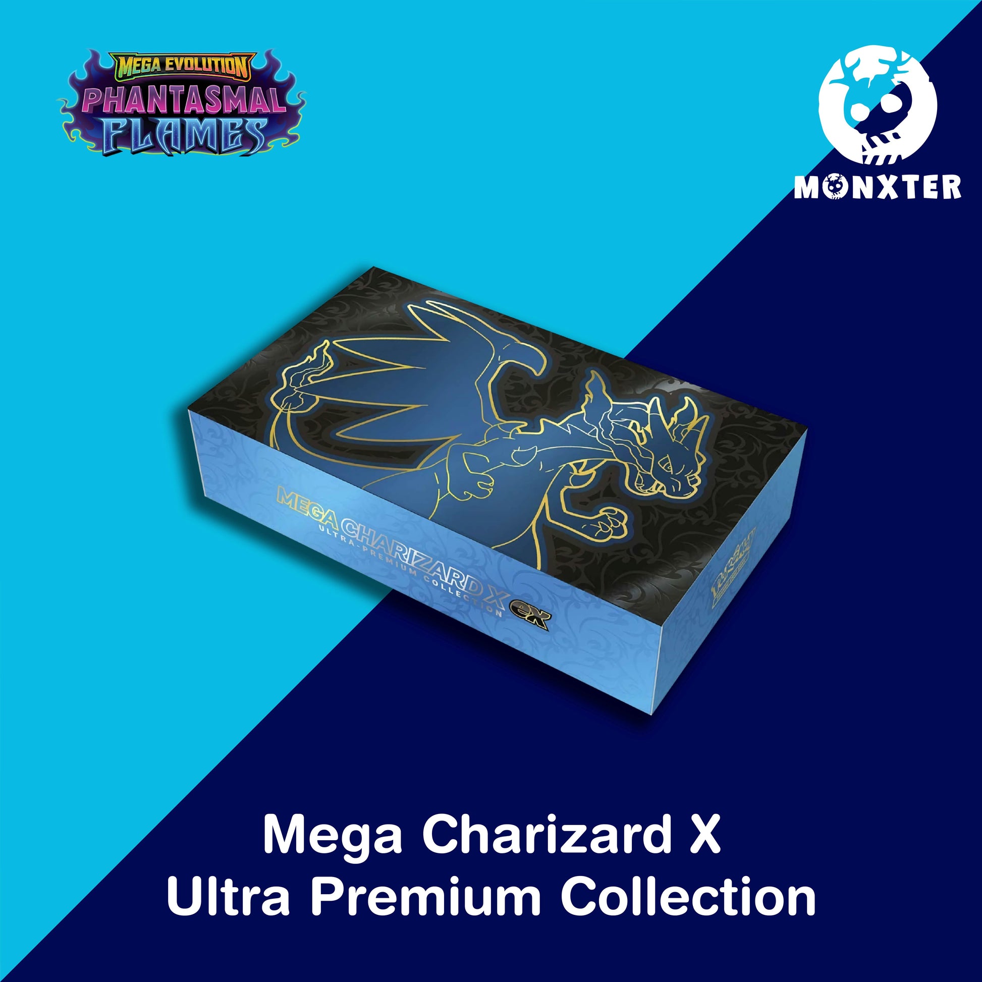 Pokmon TCG - Mega Charizard X Ultra Premium Collection Desk Monxter Pokmon TCG - Mega Charizard X Ultra Premium Collection Desk Monxter