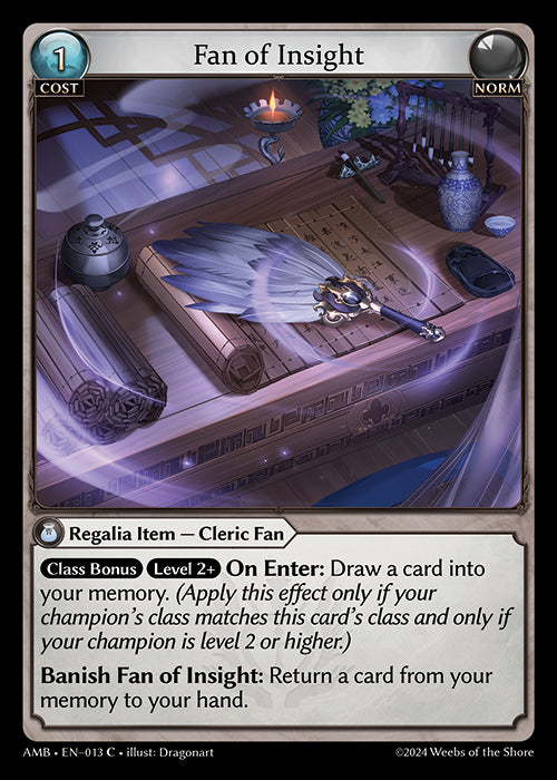 Fan of Insight - Mortal Ambition - C Norm