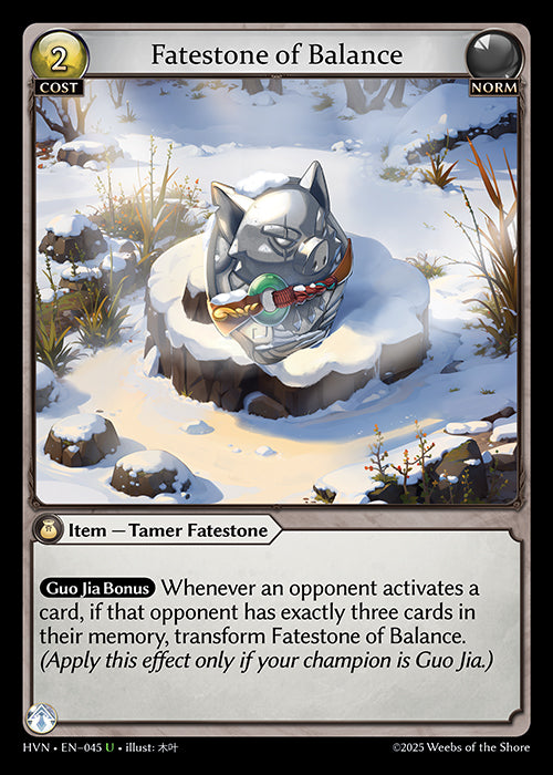 Fatestone of Balance/Woodland Shoats- Abyssal Heaven - U Norm