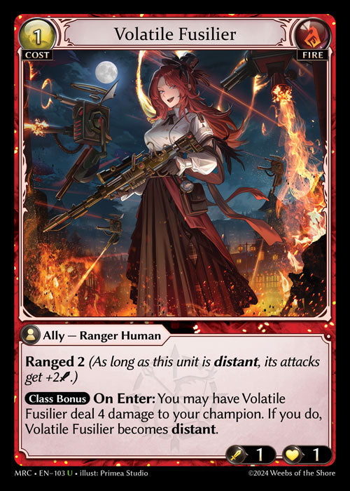 Volatile Fusilier - Mercurial Heart -  U Fire