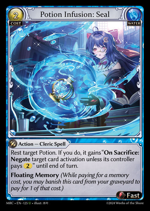 Potion Infusion: Seal - Mercurial Heart -  U Water