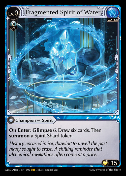 Fragmented Spirit of Water - Mercurial Heart -  UR Water