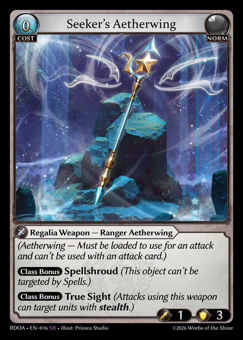 Seeker’s Aetherwing (Armaments) - Radiant Origins - SR Norm